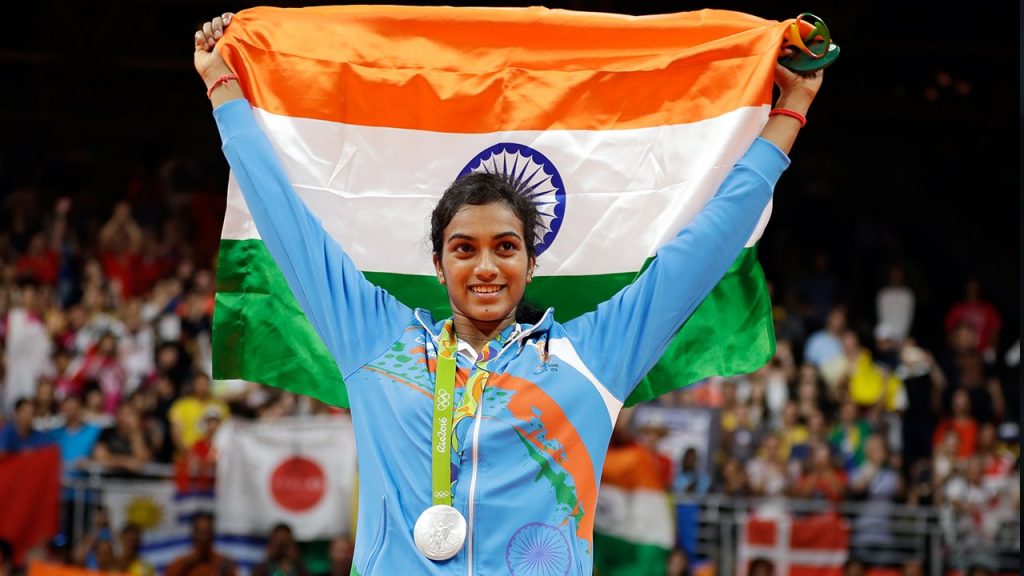 Pv Sindhu with her Rio Olympic Silver