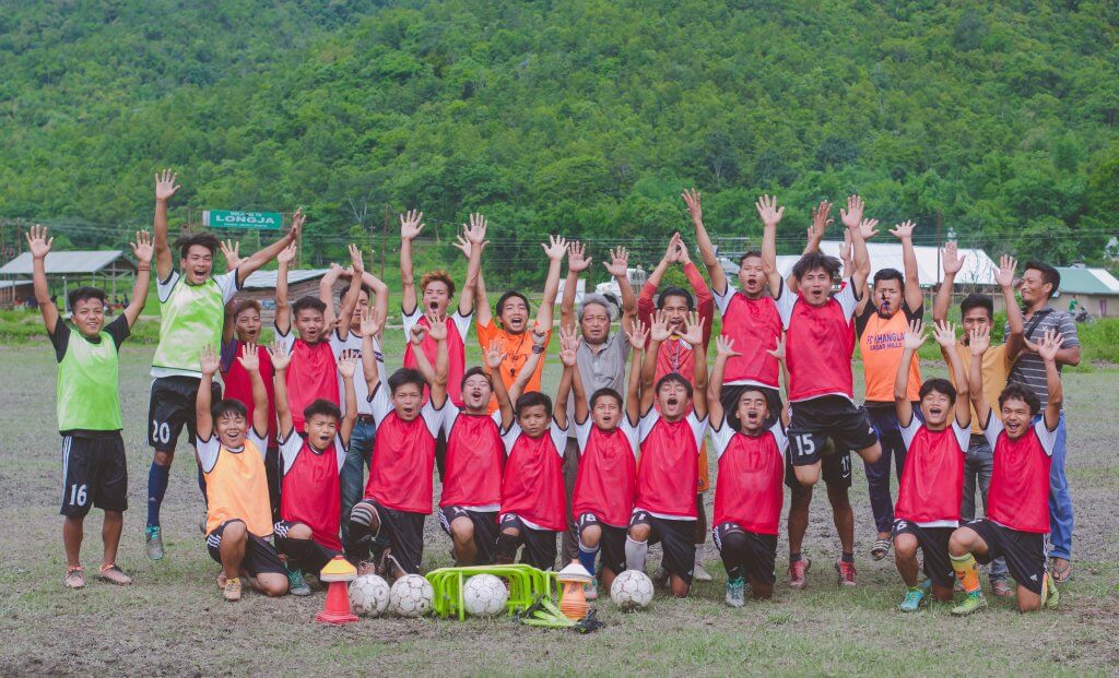 FC Goa’s Len Doungel Trains with kids of the Kuki tribe 1 Len Doungel Kuki tribe team