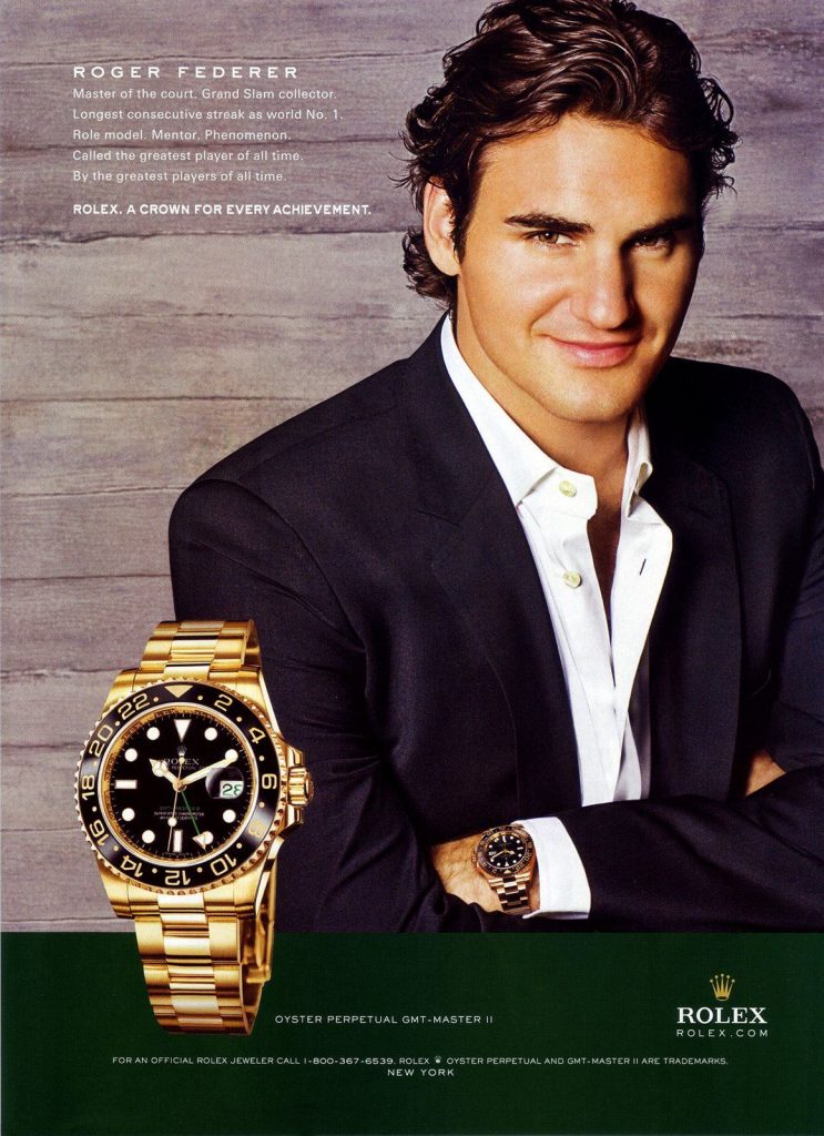 Roger Federer is the world's highest-paid athlete for the first time: Forbes 3 Roger Federer with Rolex