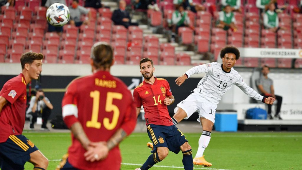 Germany 1-1 Spain: The match ends as a draw as Gaya scores late equaliser 2 sane germany spain