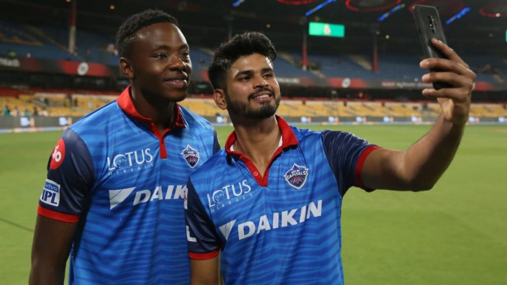 Kagiso Rabada and Shreyas Iyer