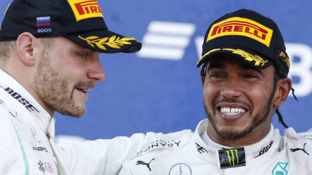 "I think you’ve got to remember who he’s driving up against," Lewis Hamilton on why his team-mate Valtteri Bottas faces a huge deficit in points against him this season 1 boottas 1
