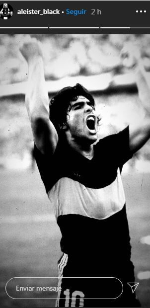 WWE reacts to the death of Diego Maradona 4 aleister black insta