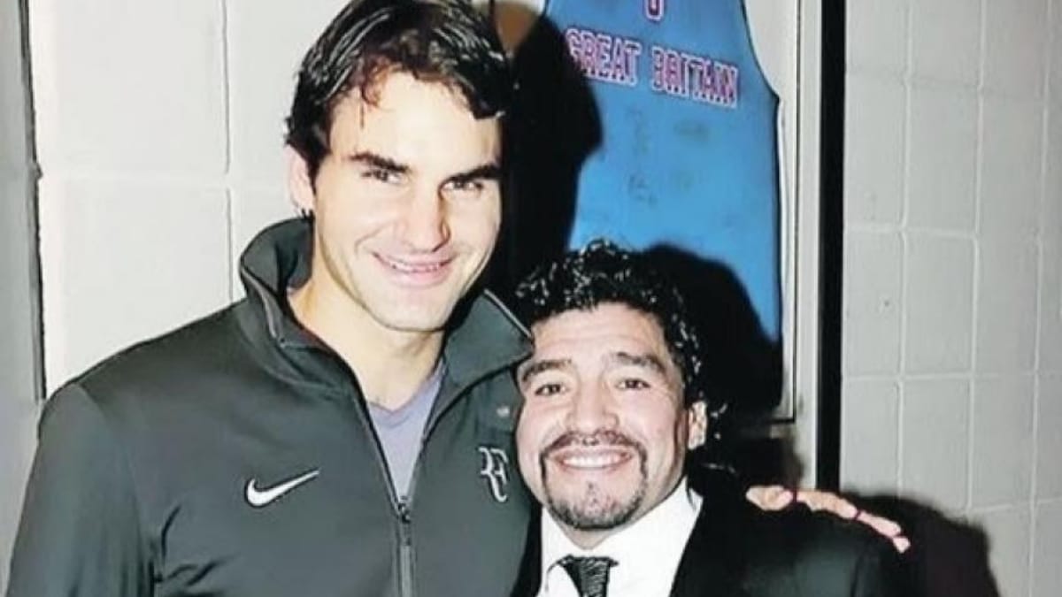 Argentine photographer recalls a heartfelt meeting between Roger Federer and Diego Maradona