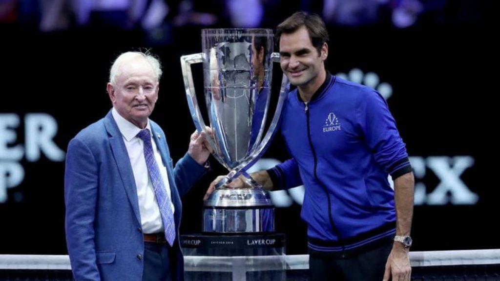 Roger Federer is at the top of my all-time ranking, Rod Laver is second: Tennis Legend 1 federer with rod laver