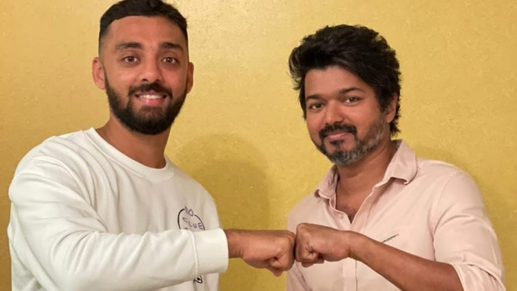Varun Chakravarthy's pictures with Tamil cinema star Vijay go viral 1 Varun Vijay