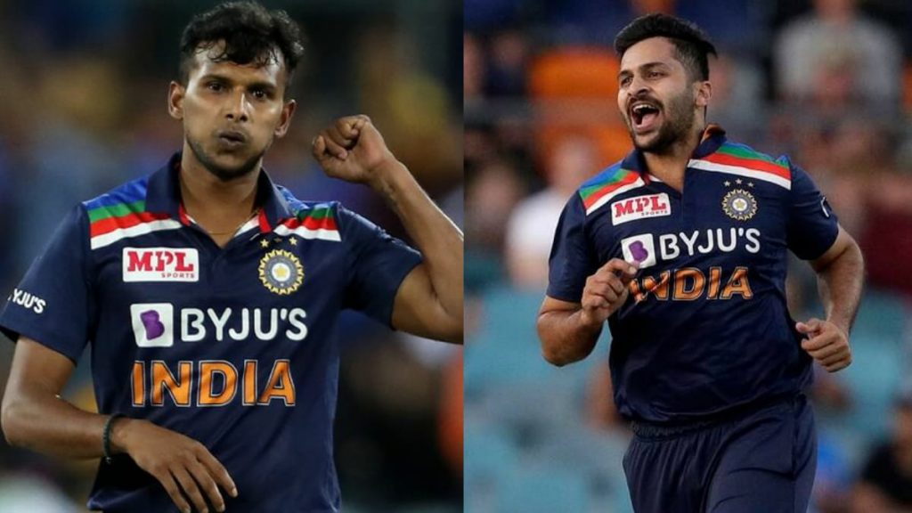 T Natarajan and Shardul Thakur