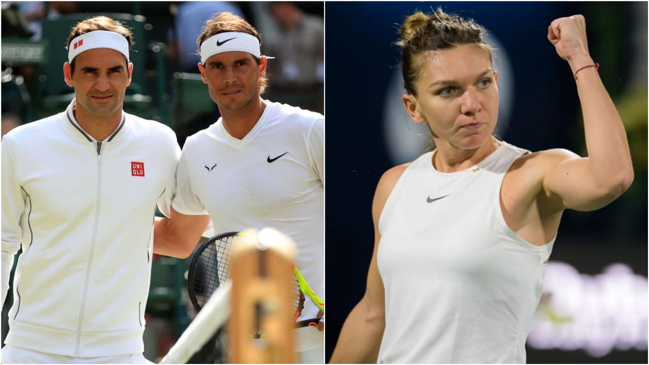 “They are different people both on and off the court,” Simona Halep on Rafael Nadal and Roger Federer