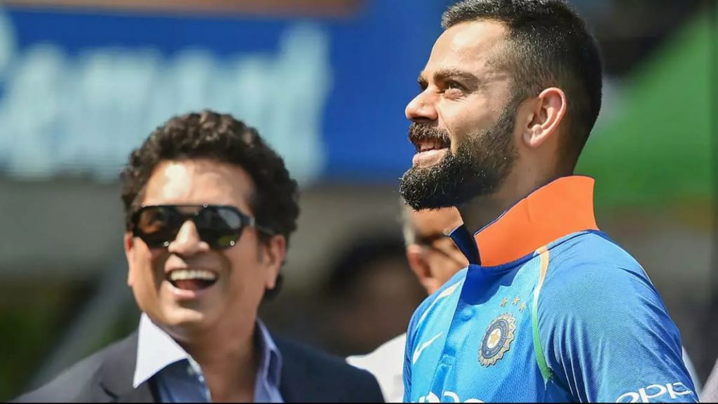 Sachin Tendulkar and Virat Kohli 