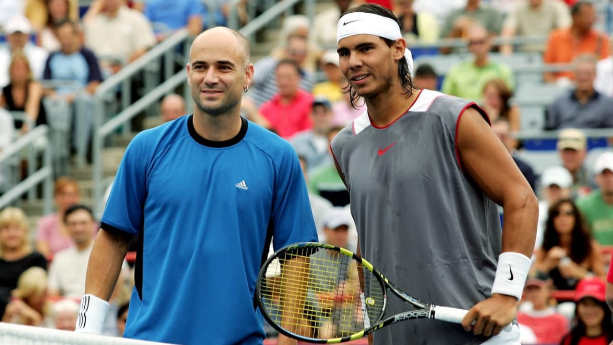 “I never got to face Nadal’s best tennis and I’m thankful for that,” says Andre Agassi