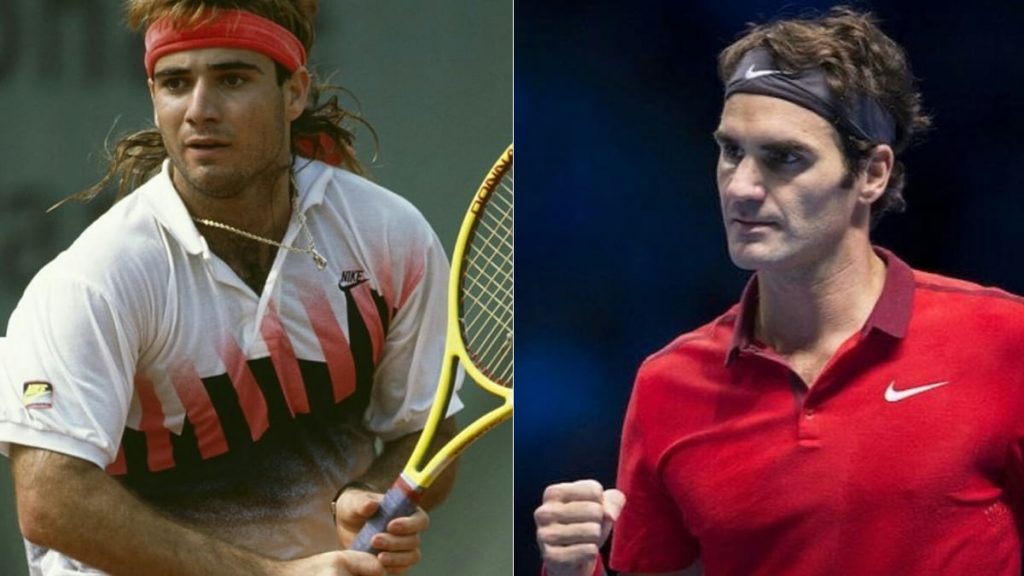"The day I played Roger Federer, that was the day I realized I was playing the greatest player of all time," says Andre Agassi 1 federer agassi