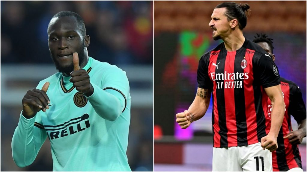 Romelu Lukaku and Zlatan Ibrahimovic involved in heated tussle at end of half-time in the Milan Derby quarter-final in Coppa Italia 1 romelu lukaku zlatan ibrahimovic 2