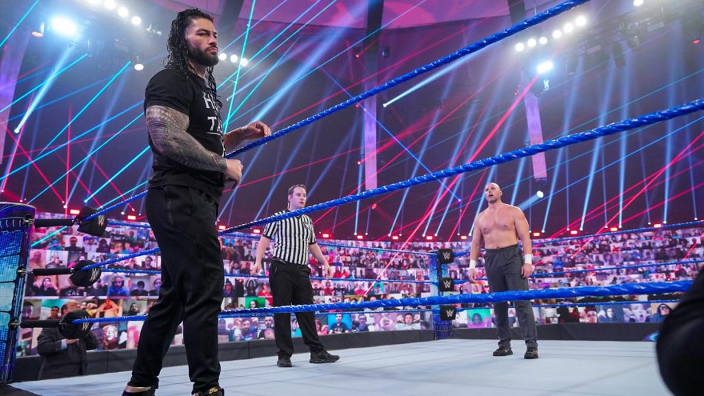 WWE Smackdown results – 22/01/2021 (Intercontinental Championship match, Obstacle course) 10 wwe roman reigns adam pearce 2