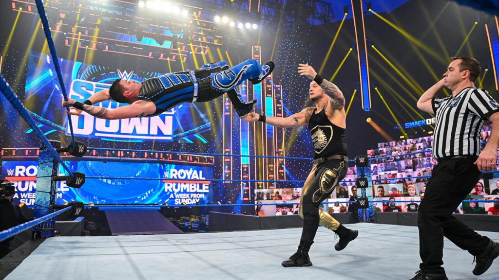 WWE Smackdown results – 22/01/2021 (Intercontinental Championship match, Obstacle course) 9 wwe dominik mysterio corbin