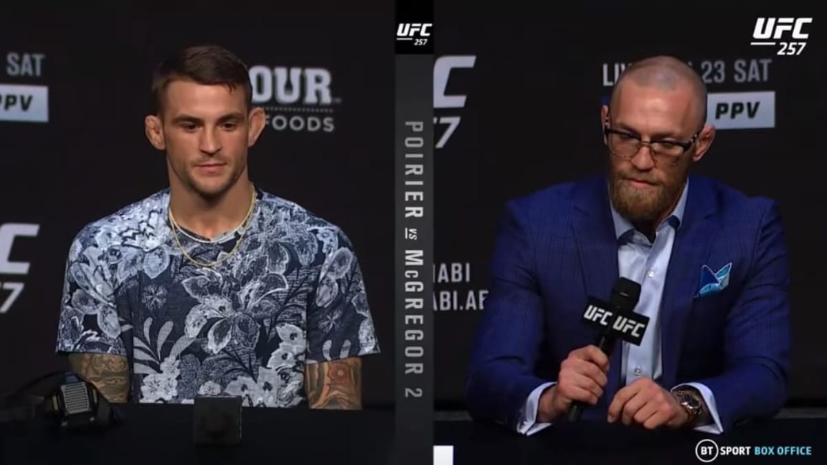 “We’ll get him, we’ll get him,” Conor McGregor interrupts Dana White and answers about Khabib’s return