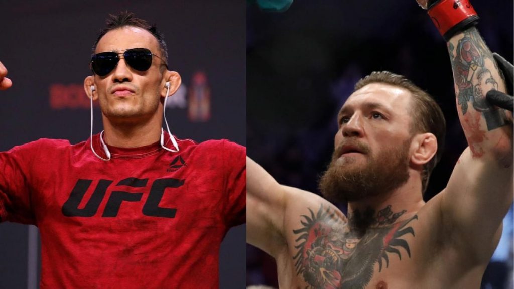 “I’d like to fight Al Iaquinta at some stage, I think he’s a funny guy, He’s a real estate agent and all, I'd like to fight him,” says Conor McGregor 2 Tony and McGregor 1