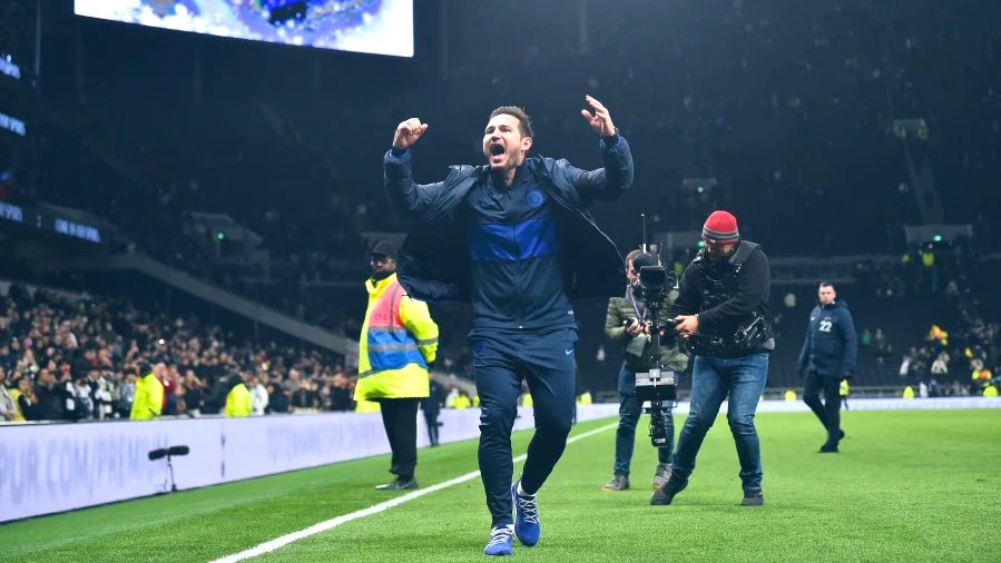 Chelsea fans are fully backing manager Frank Lampard in his time of distress