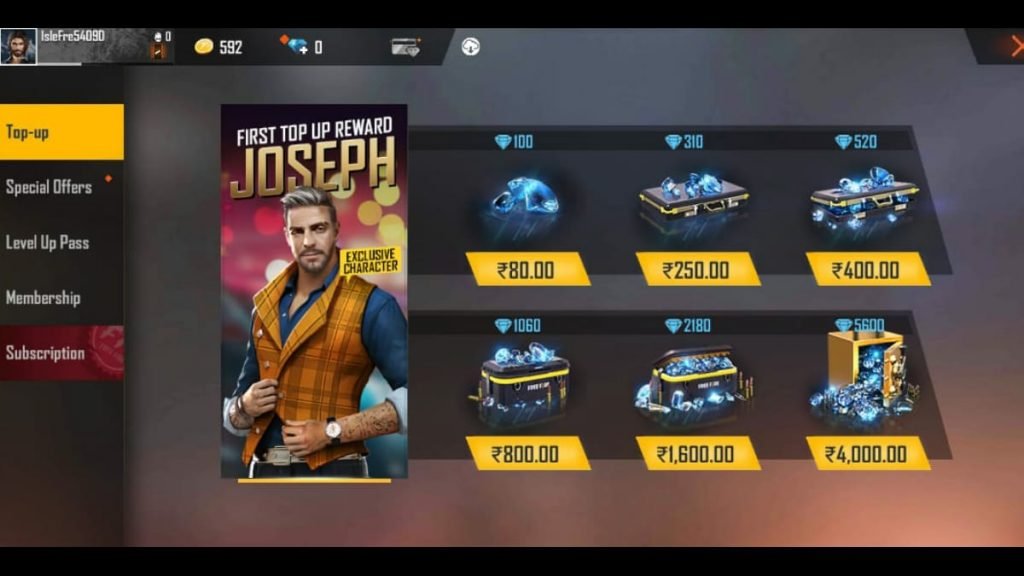 How to Top-up diamonds in Free Fire: Step-by-step guide for beginners 4 FREE FIRRE DIAMONDS