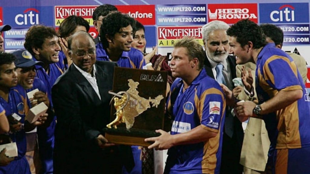 Rajasthan Royals IPL 2008 celebration