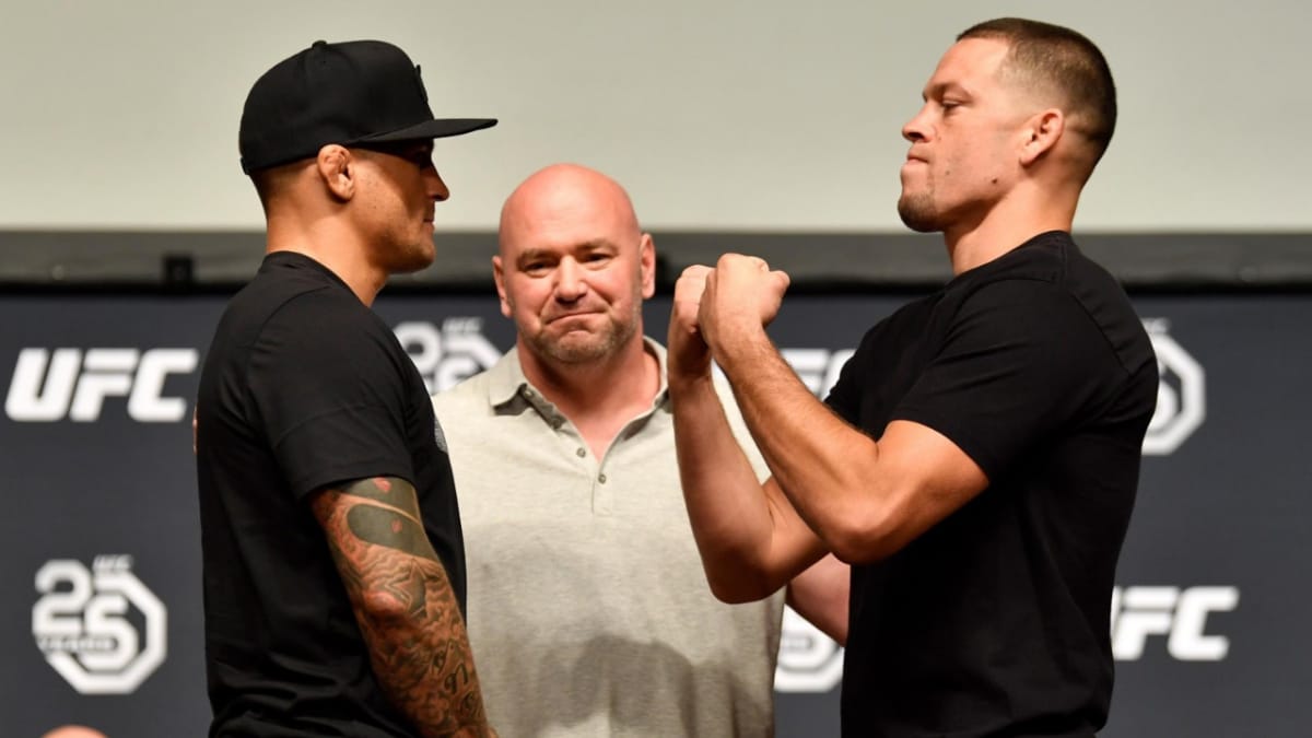 “I’ll go up to 170 to fight Nate,” suggests Dustin Poirier on the Joe Rogan Podcast that he is willing to fight Nate Diaz