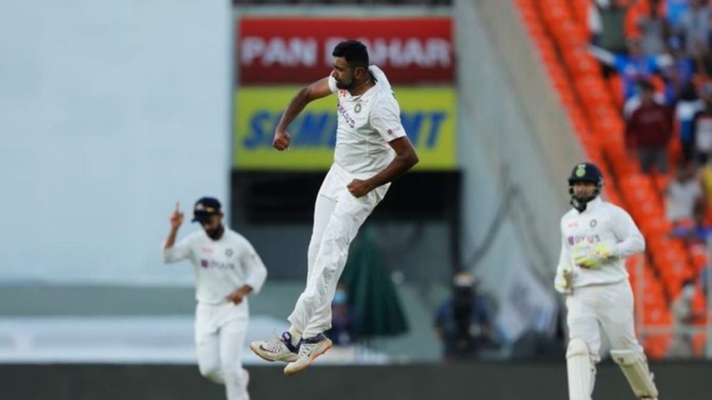 Ravichandran Ashwin celebrates his 400th Test wicket (Photo - BCCI)