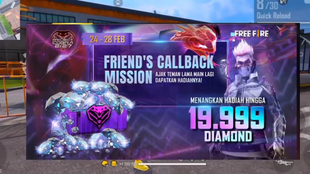 Project Cobra Introduces Friends Call Back Free Fire Event 1 Screenshot 146