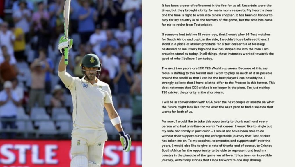 "Faf du Plessis' retirement is going to leave a huge gap in our side," says CSA Director Graeme Smith 1 WhatsApp Image 2021 02 17 at 11.22.42 AM