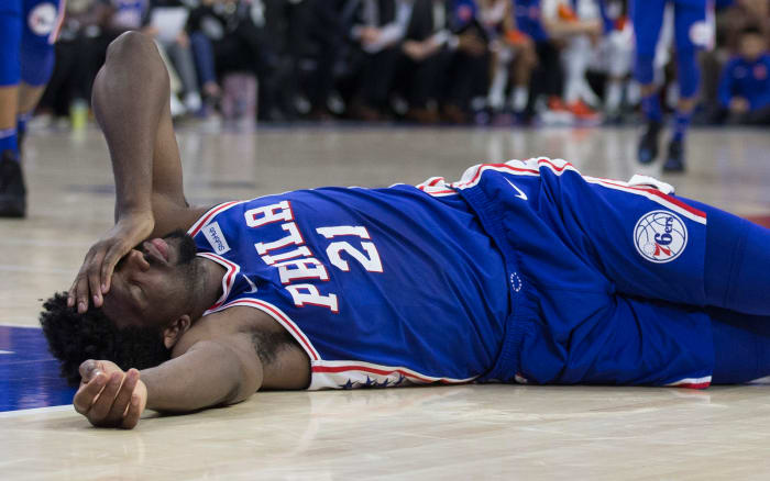 F*****k!” Sixers fans given major scare as Joel Embiid screams out of agony, holding his knee