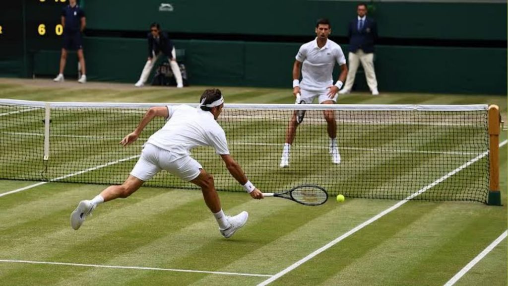 Novak Djokovic and Roger Federer 