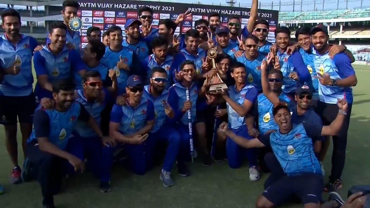 Vijay Hazare Trophy 2021: Aditya Tare’s century and Prithvi Shaw’s blistering half-century helps Mumbai lift their fourth title