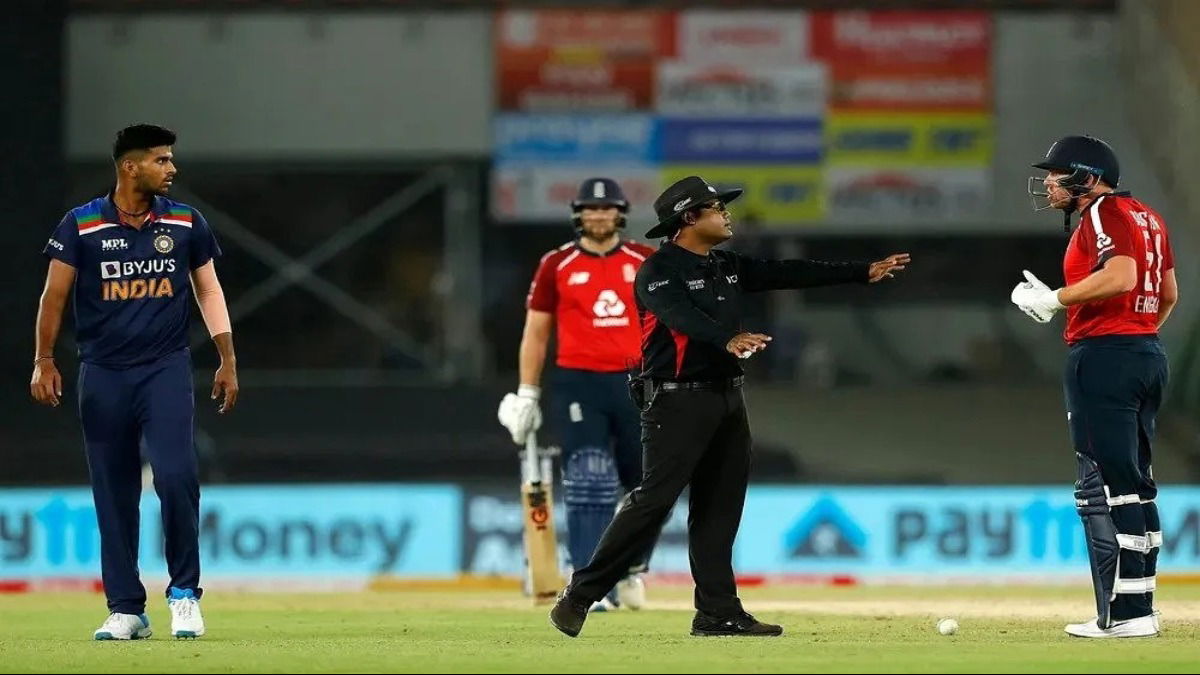 India vs England 2021: WATCH – Washington Sundar and Jonny Bairstow have a heated argument during the first T20I