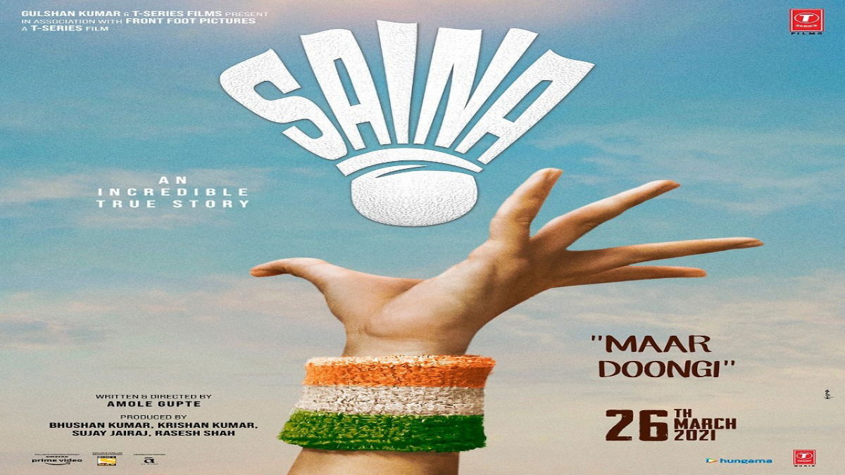 First look poster of Saina Nehwal’s biopic starring Parineeti Chopra gets released; movie set to release on March 26