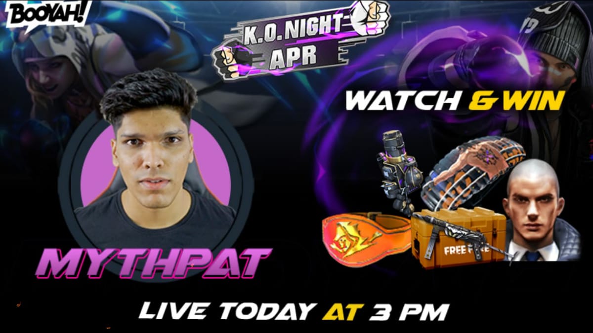 KO Night Watch and win: Join latest Mythpat stream on BOOYAH on April 27 to win rewards