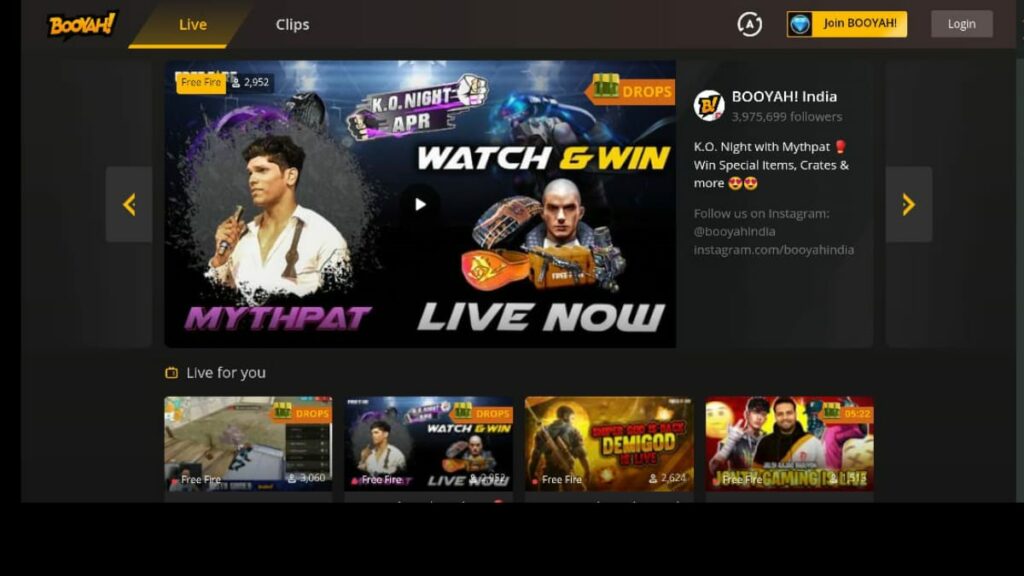 KO Night Watch and win: Join latest Mythpat stream on BOOYAH on April 27 to win rewards 1 Mythpat stream on BOOYAH 2