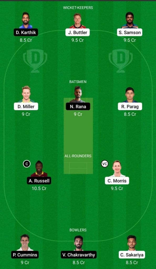 IPL 2021: Rajasthan Royals vs Kolkata Knight Riders Dream11 Team Prediction, Top Dream11 picks for RR vs KKR 3 RR vs KKR IPL 2021 Dream11