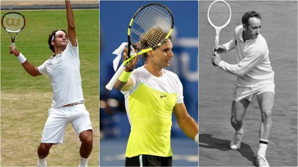 Roger Federer Rafael Nadal Rod Laver
