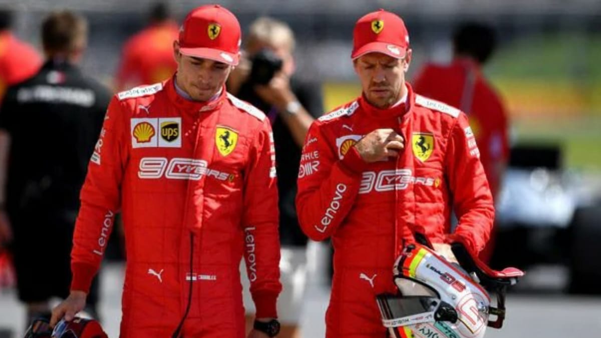 Charles Leclerc hints Ferrari was to blame for Sebastian Vettel’s 2020 struggles