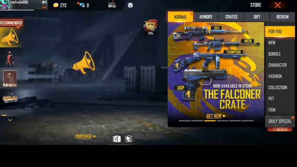 How to obtain Falconer Crate in Free Fire? 1 Falconer Crate in Free Fire 1