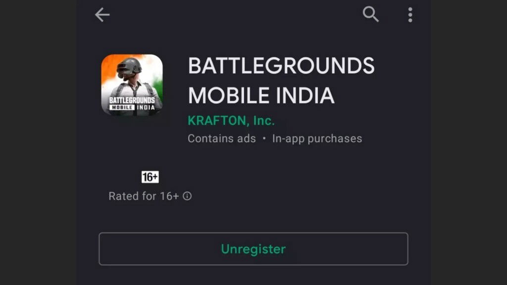 Battlegrounds Mobile India APK size