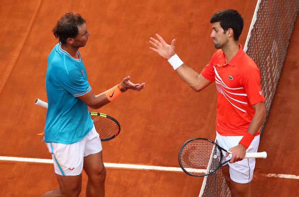 Rafael Nadal and Novak Djokovic