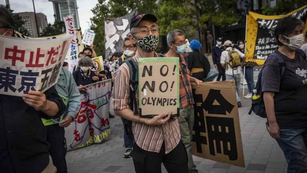 Tokyo Olympics protest