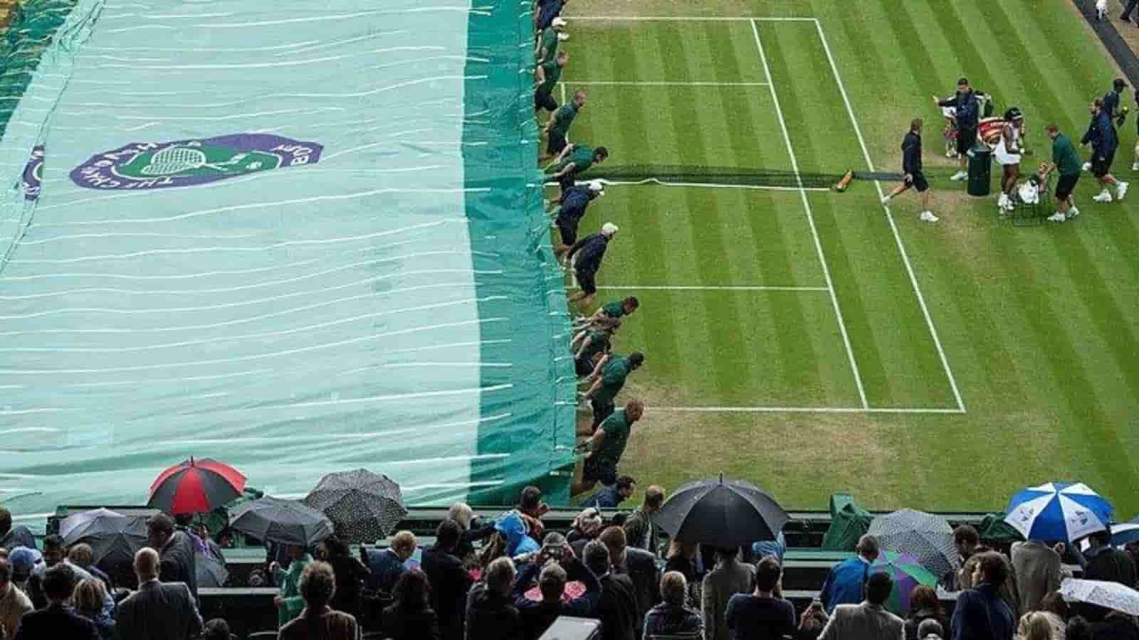 What happens if rain interrupts play during Wimbledon 2021?