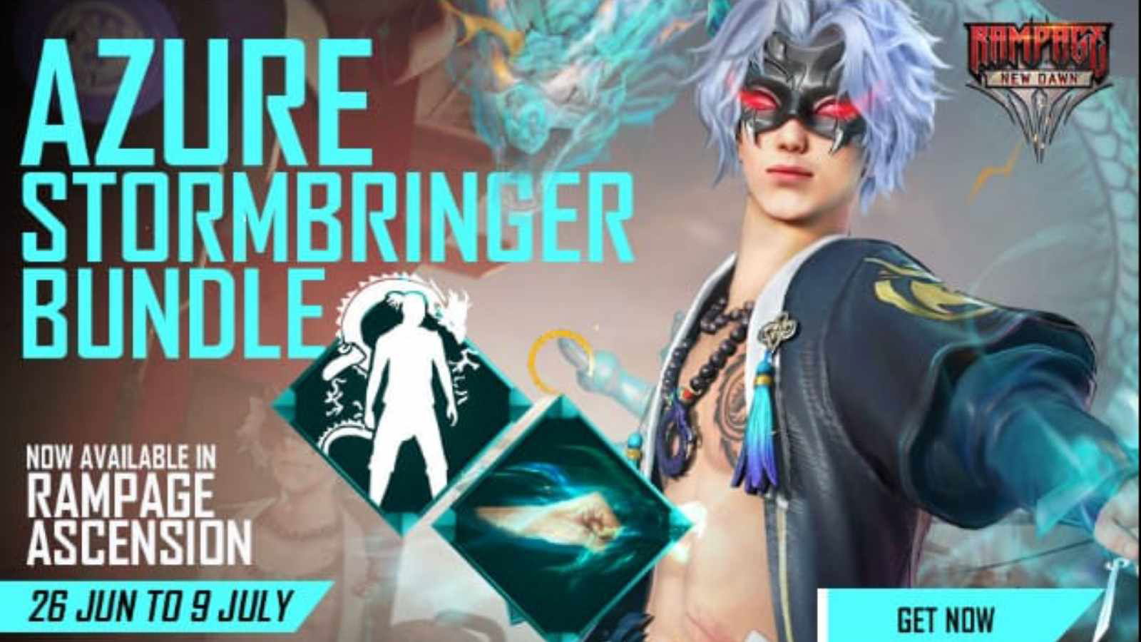Free Fire Azure Stormbringer Bundle in Rampage Ascension Spin: How to get it?