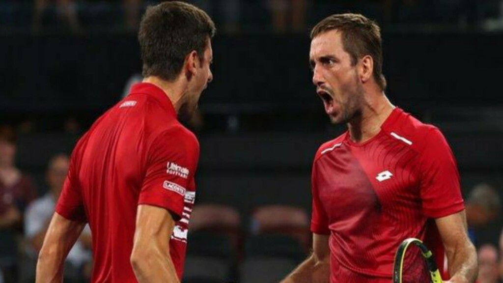 Novak Djokovic and Viktor Troicki