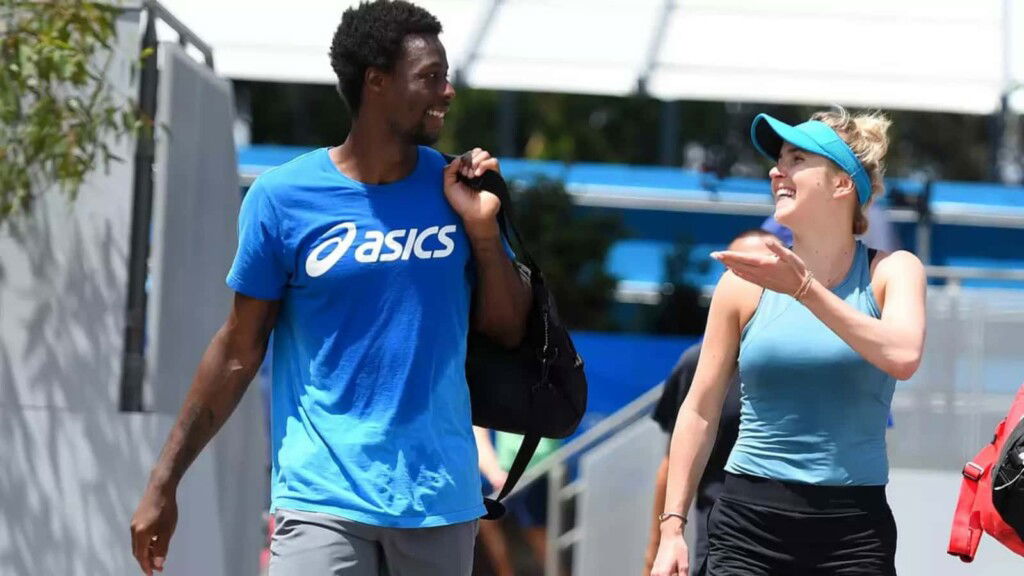 Gael Monfils and Elina Svitolina