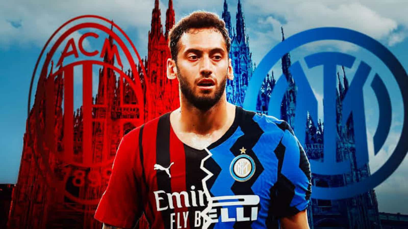 Serie A: Hakan Calhanoglu swaps red for blue, moves to city rivals Inter Milan