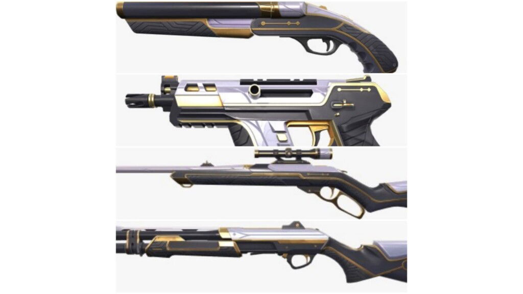 Valorant Episode 3 Act 1 Battle Pass: All items Revealed 3 Monarch Gun Set