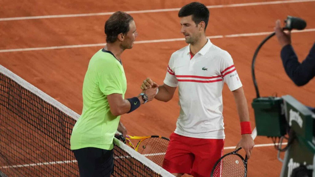 Novak Djokovic and Rafael Nadal