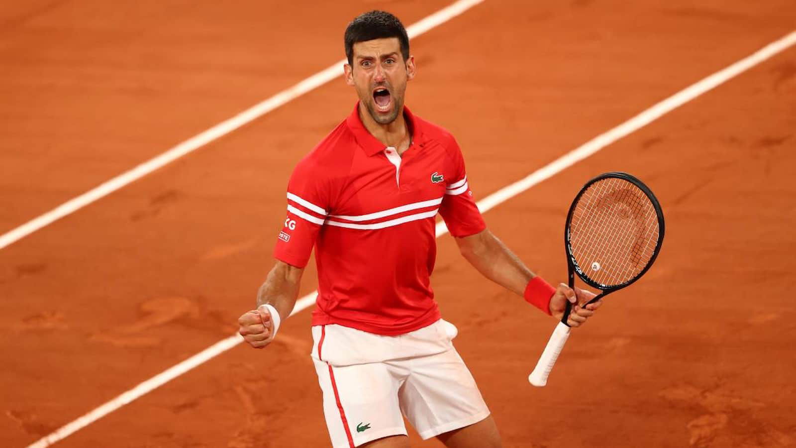 WATCH: Aggressive Celebration by Novak Djokovic after winning his quarterfinal at French Open 2021