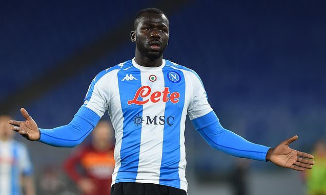 Paris Saint Germain club officials meet Napoli defender Kalidou Koulibaly's agent Fali Ramadani